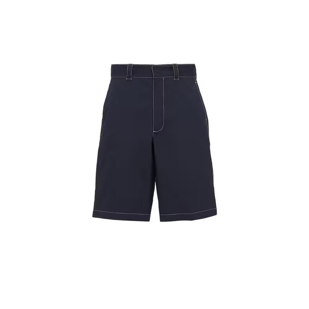 Prada Men's Poplins Navy Shorts